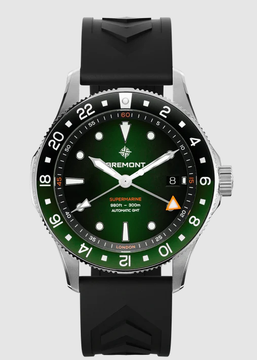 Replica Bremont Watch Supermarine 300M GMT Tundra Green sm40-gmt-ss-gnbk-r-s Replica Bremont Watch Supermarine 300M GMT Tundra Green sm40-gmt-ss-gnbk-r-s